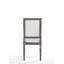 Ensemble de 2 chaises d'appoint en lin crème et gris vieilli Leventis