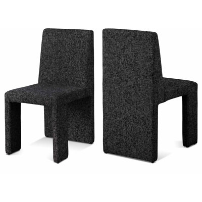 Chaise en tissu texturé Benson