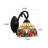  SERENITY Victorian Tiffany-Style Dark Bronze 1 Light Wall Sconce 8" Wide