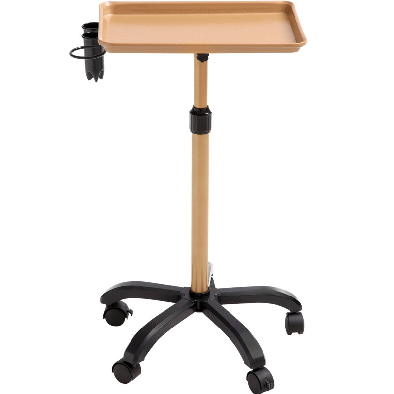 43'' H x 18'' W Utility Cart, Gold/Black