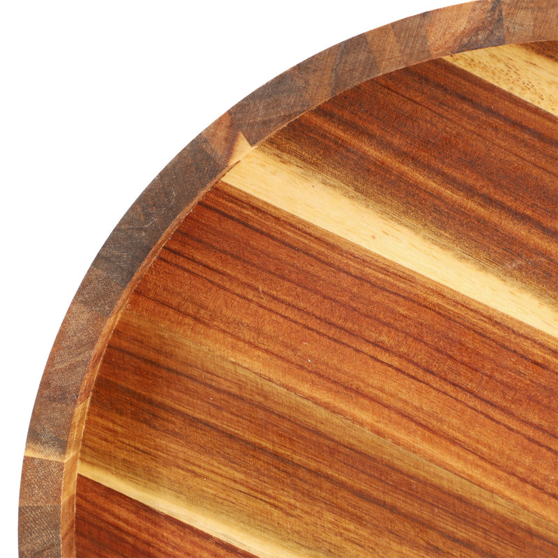  Plateau paresseux en bois d'acacia, H 2,25 po x L 13 po x l 13 po