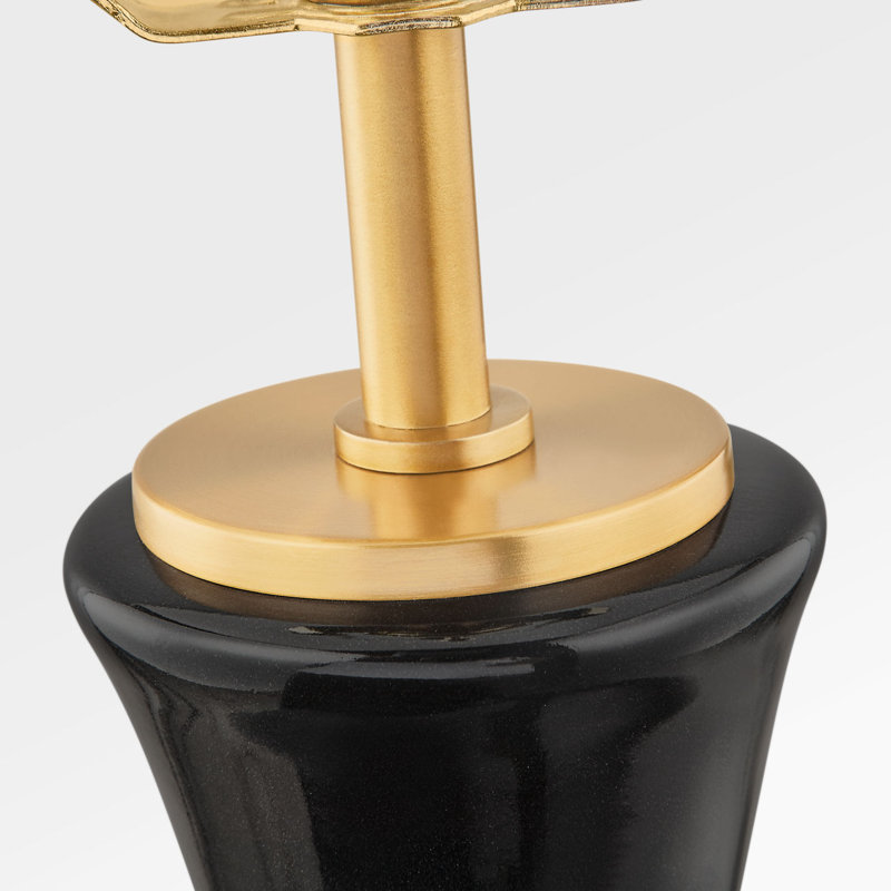 Amber 21 Table Lamp, Black Ceramic