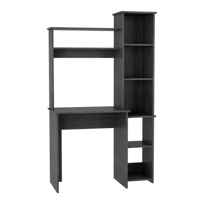 17.80'' W Rectangle Computer Desk with Hutch