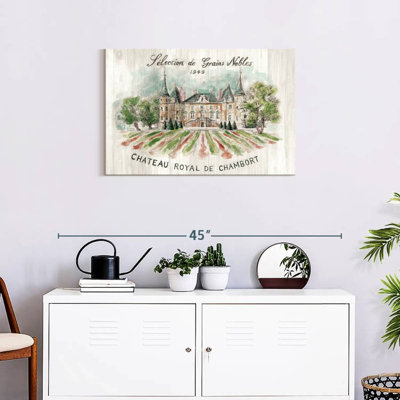 Lilie Chateau Chambort sur bois