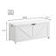 Banc de rangement - Rangement de vestibule blanc, découpe en U, espace de rangement spacieux, installation rapide-693634010