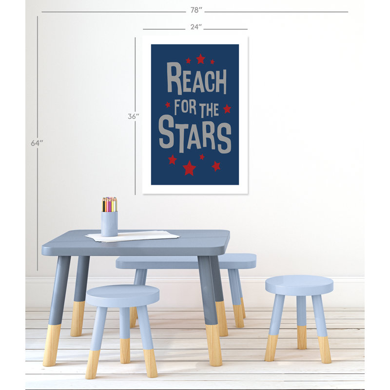 Roulé «Reach for the Stars», impression sur papier, H 36 po x l 24 po x P 1 po