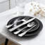 Ensemble de couverts en acier inoxydable 20 pièces pour 4, ensemble de couverts 18/10 à finition miroir pour la maison et le restaurant, ensemble de couverts allant au lave-vaisselle