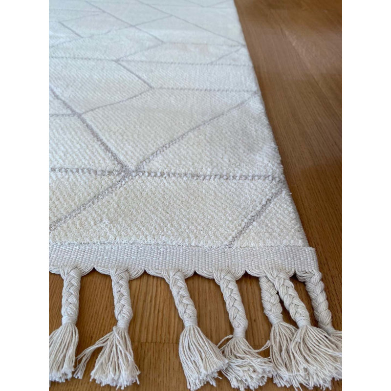Tapis en coton Tilina, Rectangle 3 pi 11 po x 11 pi 6 po