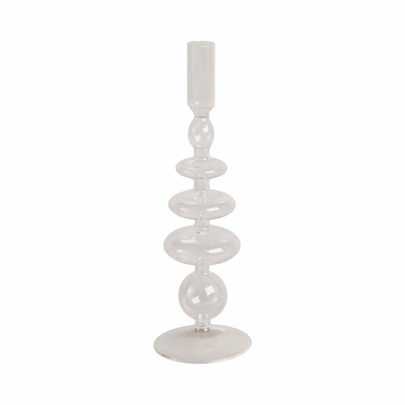 Candlestick Candle Holder, Clear