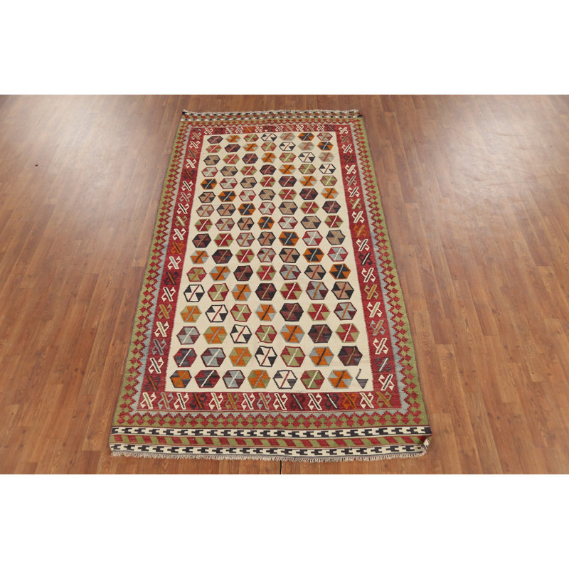 Tapis kilim à teinture végétale 5 x 8 po