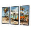 Pop Art Coastal Camping Van - Art mural de voyage en camping-115114113-115114117
