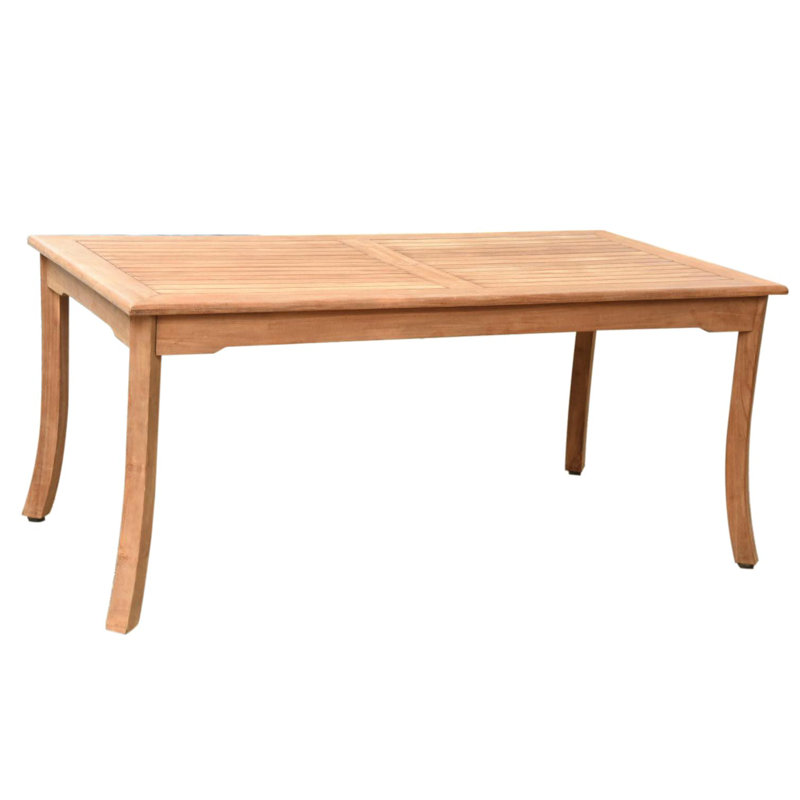 Elginpark 6 - Person Teak Wood Patio Dining Set with Rectangular Table, 30" H x 83" L x 36" W