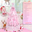 Arbre de Noël rose de 5 pi - Polyvalent pour les environnements formels et décontractés Option portable léger