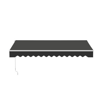 Retractable Patio Awning - White Frame