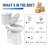 21" Tall Toilet, Extra Tall Powerful Flush Toilets with Soft Closing Seat, MAP 1000g