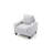 Vegas Faux Leather Square Arm Sofa-22598854