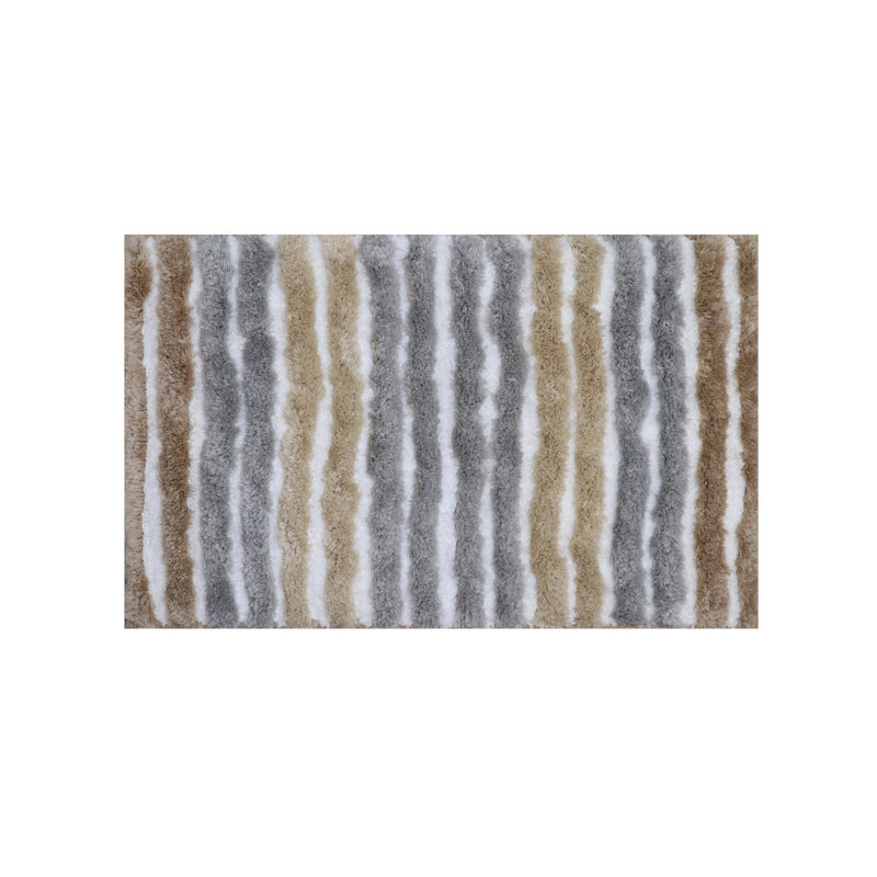 Bathroom Rugs, Extra Soft Absorbent Bath Rugs, Non-Slip, Quick Drying, Machine Washable, Plush Comfort for Bathroom Floor, Tub, Shower and Home Decor Accessories, 20x32, Linen