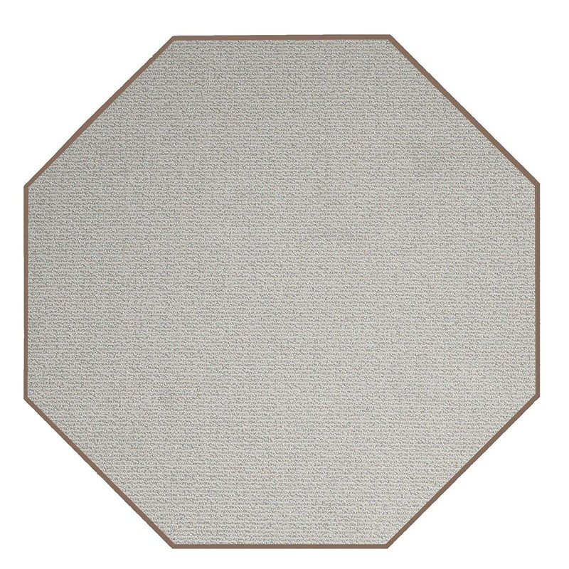 Iconic Oval Indoor/Outdoor Rug - Beige, Octagon 2'