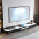 Demarre Modern TV Stand for Projector, Faux Marble Media Console with Drawers, Pre-assembly