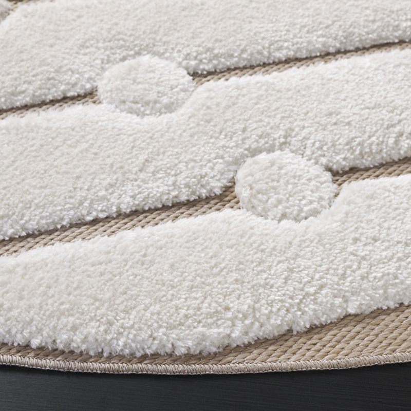 Celebrity 806 Performance Polka Dots Rug, Round 6'7"