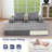 Boneless 4 In 1 Convertible Boneless Couch-745861706-746269366