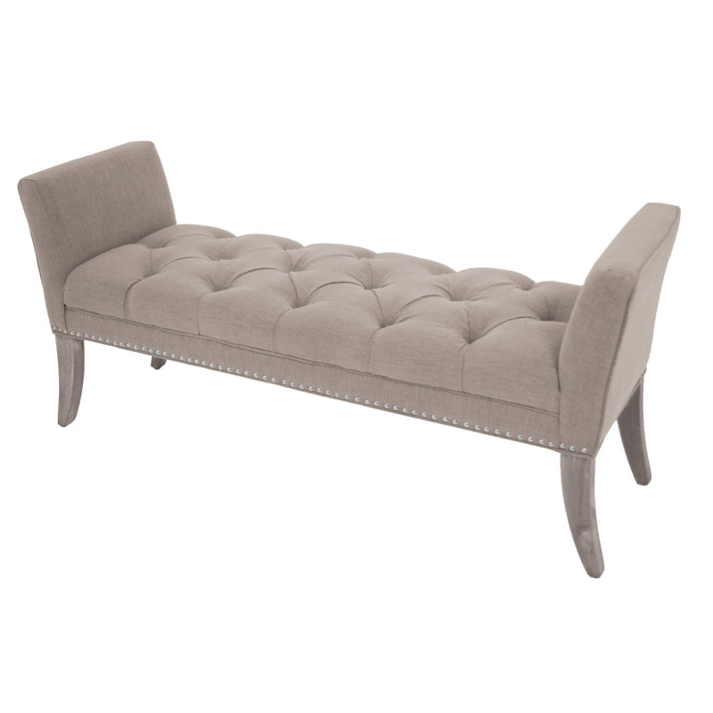 Adelheid Linen Upholstered Bench