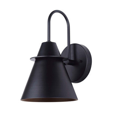 Plafonnier d'extérieur 1 lumière noir mat