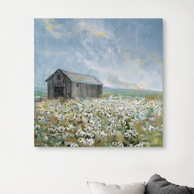 " Barn With White Poppies " by Studio Arts