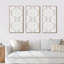 Damas gris clair et blanc - ensemble d'art mural sur toile encadré traditionnel-1770958704-1770958707