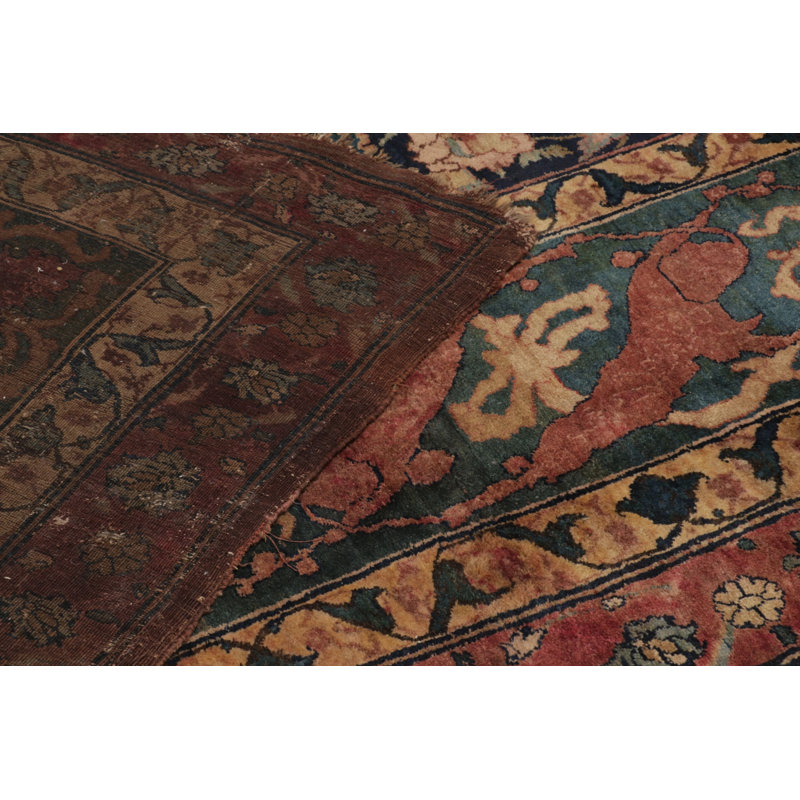 Antique One-of-a-Kind 12'6" X 28'2" Hand Knotted Area Rug