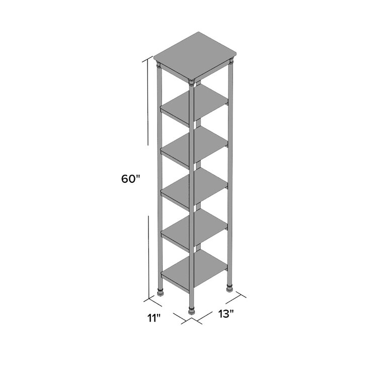 Freestanding Bathroom Shelves at