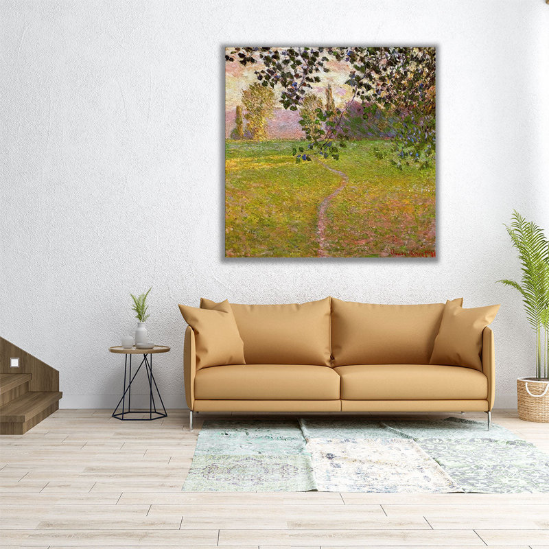«Morning Landscape, Giverny, 1888», reproduction d'art sur toile, H 30 po x l 30 po