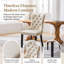 Ensemble de 2 chaises de salle à manger en cuir de polyuréthane de style Mid-Century avec capitonnage à boutons et garniture cloutée-288836750