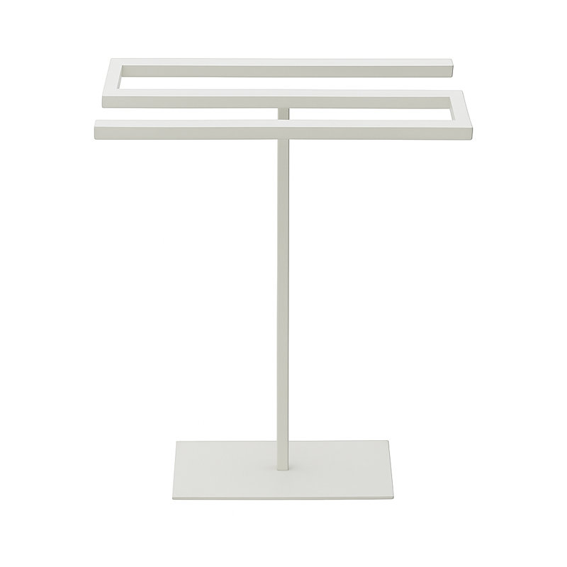 Linea Towel Stand, Matte White