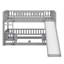 Low Bunk Bed With Fence And Ladder, With Slide-115678459