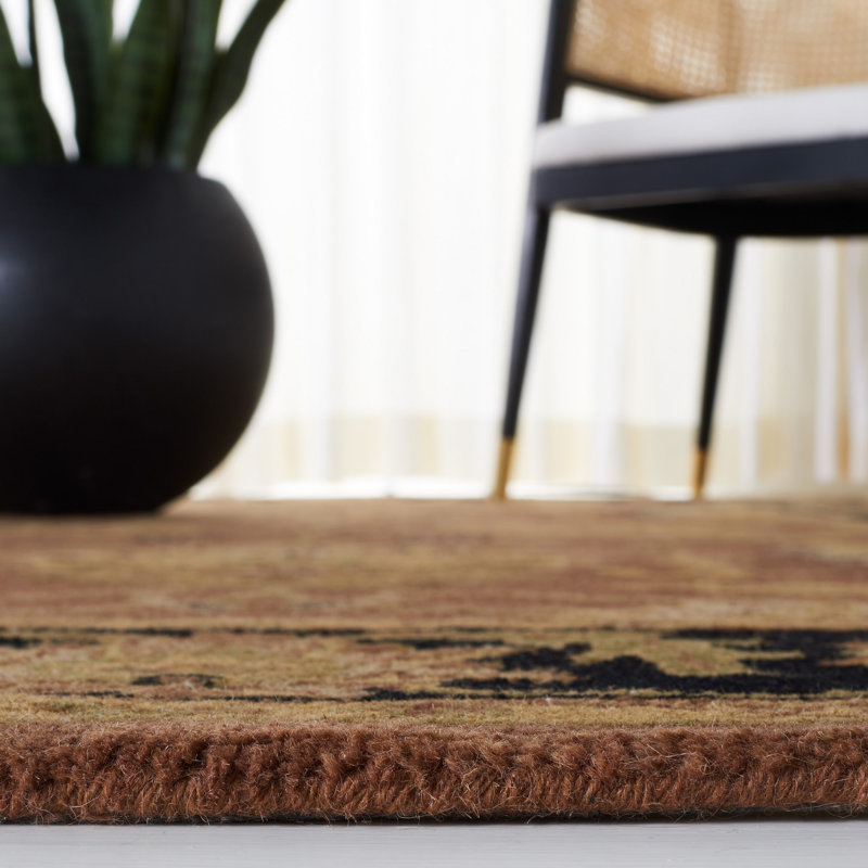 Alger Hand Tufted Wool Oriental Rug, Rectangle 4' x 6'