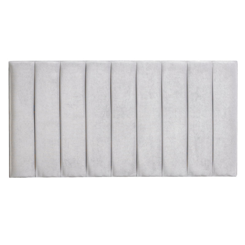 Elyse Upholstered Headboard, Silver, Super King (6')