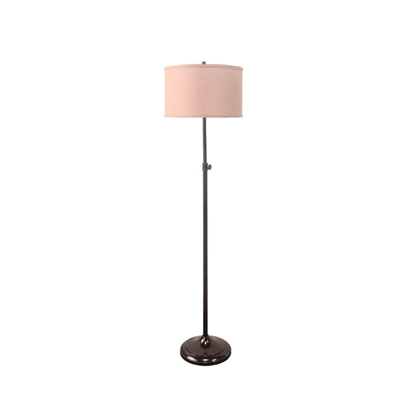Lampe de plancher 62 po encanto, Bronze frotté à l'huile, Fuchsia