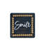 VIP Wood 8 in. Black Smile Sign