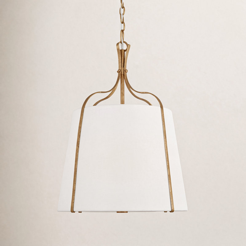 Latika Tristan 1 - Light Bell Pendant, Antique Gild, 24.75" H x 18.25"W x 18.25" D