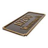 Standard Madison Two Line Address Plaque Sign