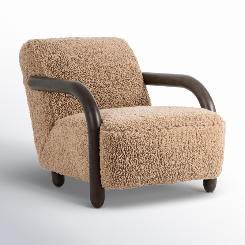 Aniston Chair, Andes Toast Polyester, Burnt Birch, Burnt Birch