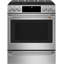 Café 30" 5.7 cu. ft. Smart Slide-in Electric Range with Convection, Induction Cooktop, and In-Oven Camera