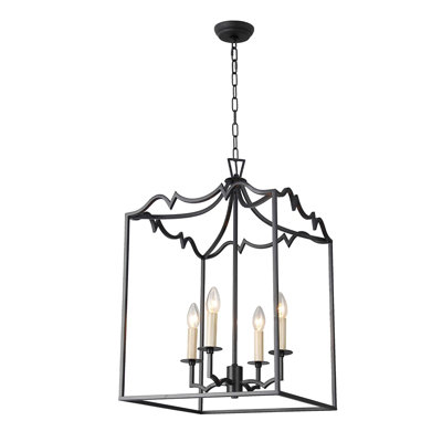 4 - Light Dimmable Empire Chandelier