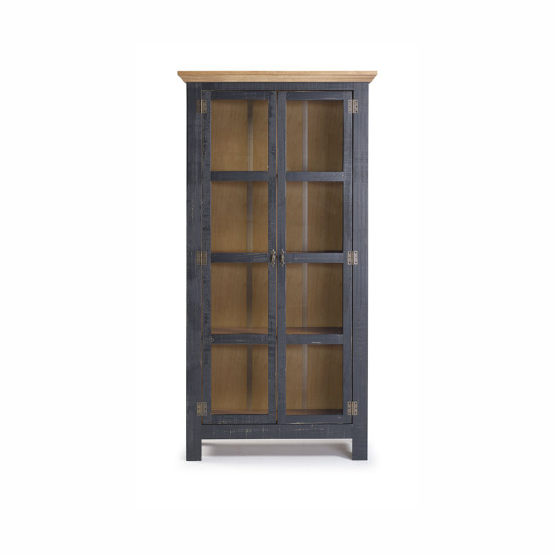 Accent Cabinet, Black Golden Oak