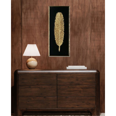 Olga feuille d'or, art mural
