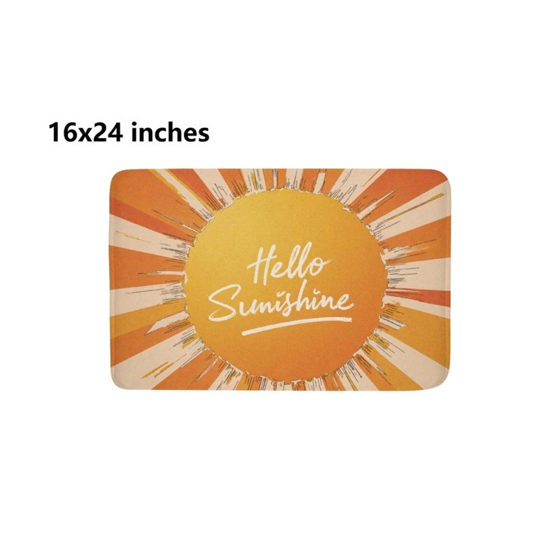 Tapis pour salle de bain Sunny Hello