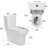 & Toilet, 1.1 And 1.6 , Ceramic, Elongated, White, Comfortable Kind 1.1/1.6 Ceramic Elongated Bowl, Height, Accredited Assembly