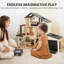 Coffret-cadeau Sweet Family : Maison de poupée noire, garage pour maison de poupée et ensemble de poupées supplémentaires