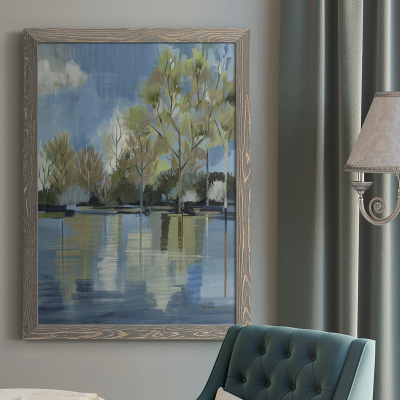 " Enchanted Forest I ", 37.5" H x 27.5" W x 1" D, Gray